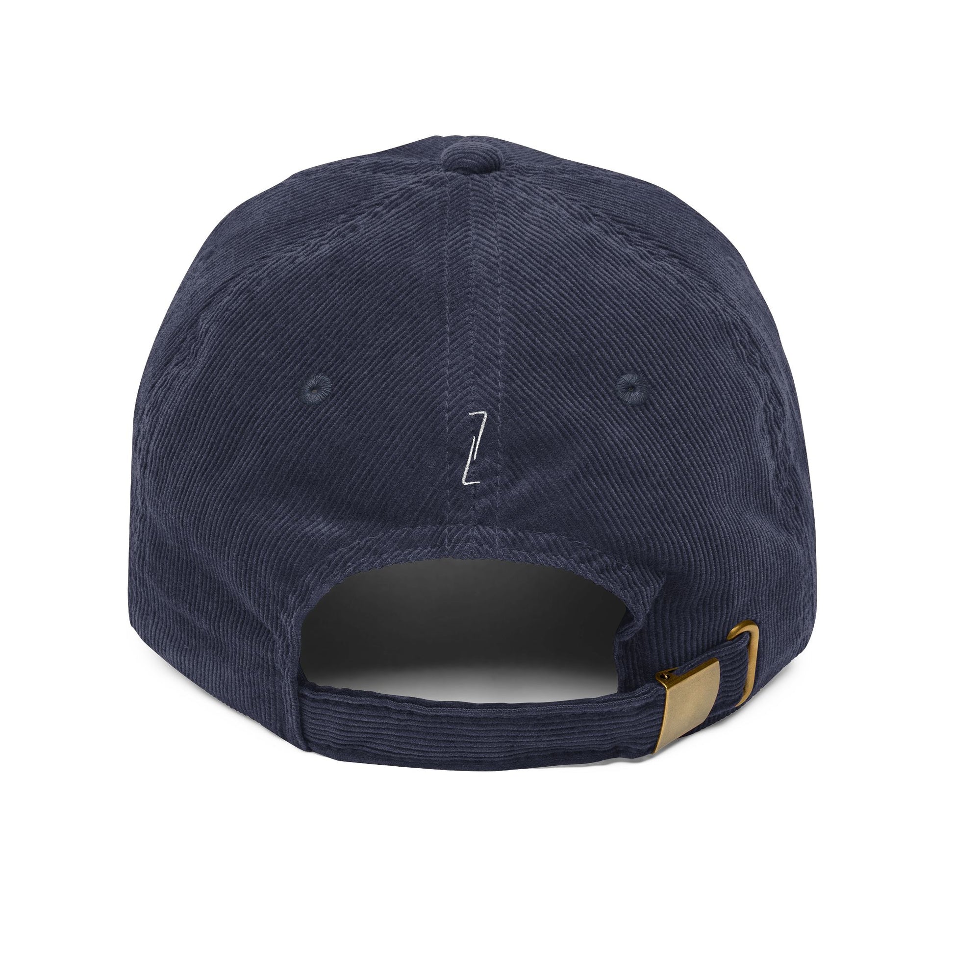 "WHOEVER" Velours Embroidered Cap — Blue - LA MARQUE 77