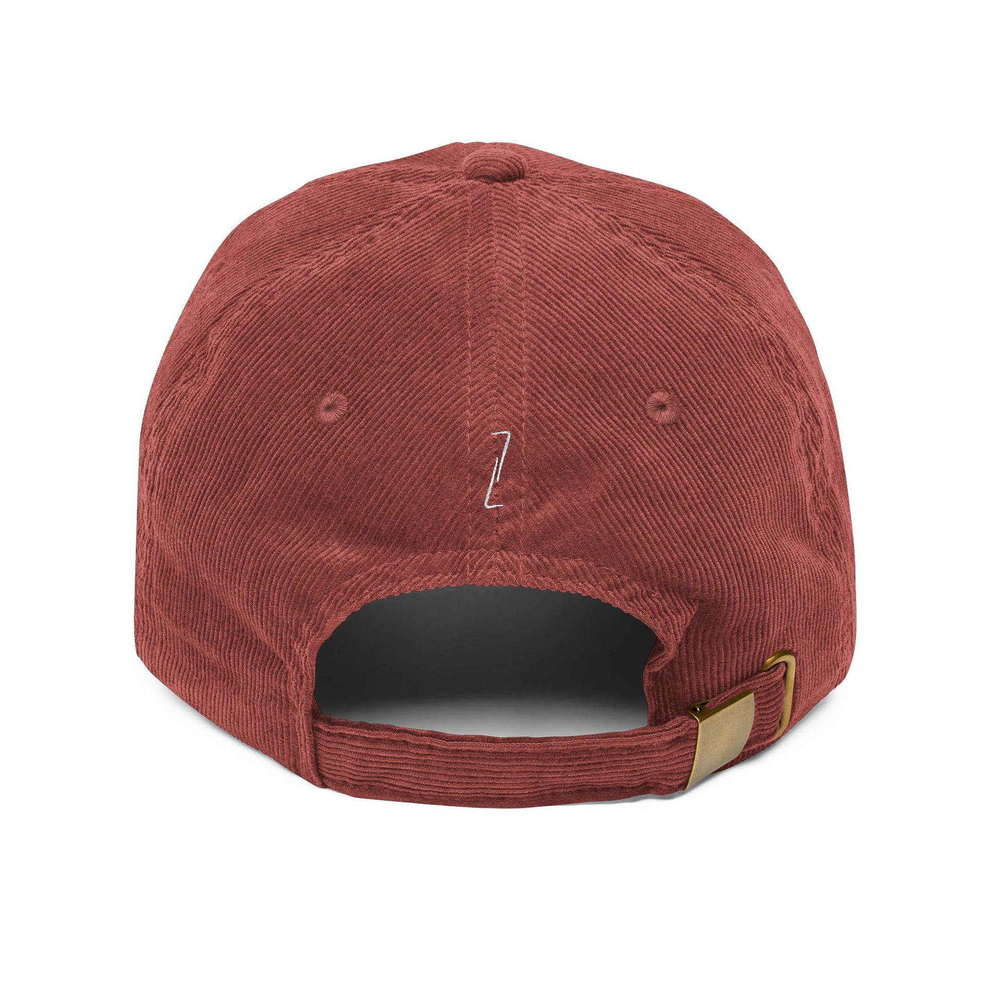 "DARE" Velours Embroidered Cap — Burgundy - LA MARQUE 77