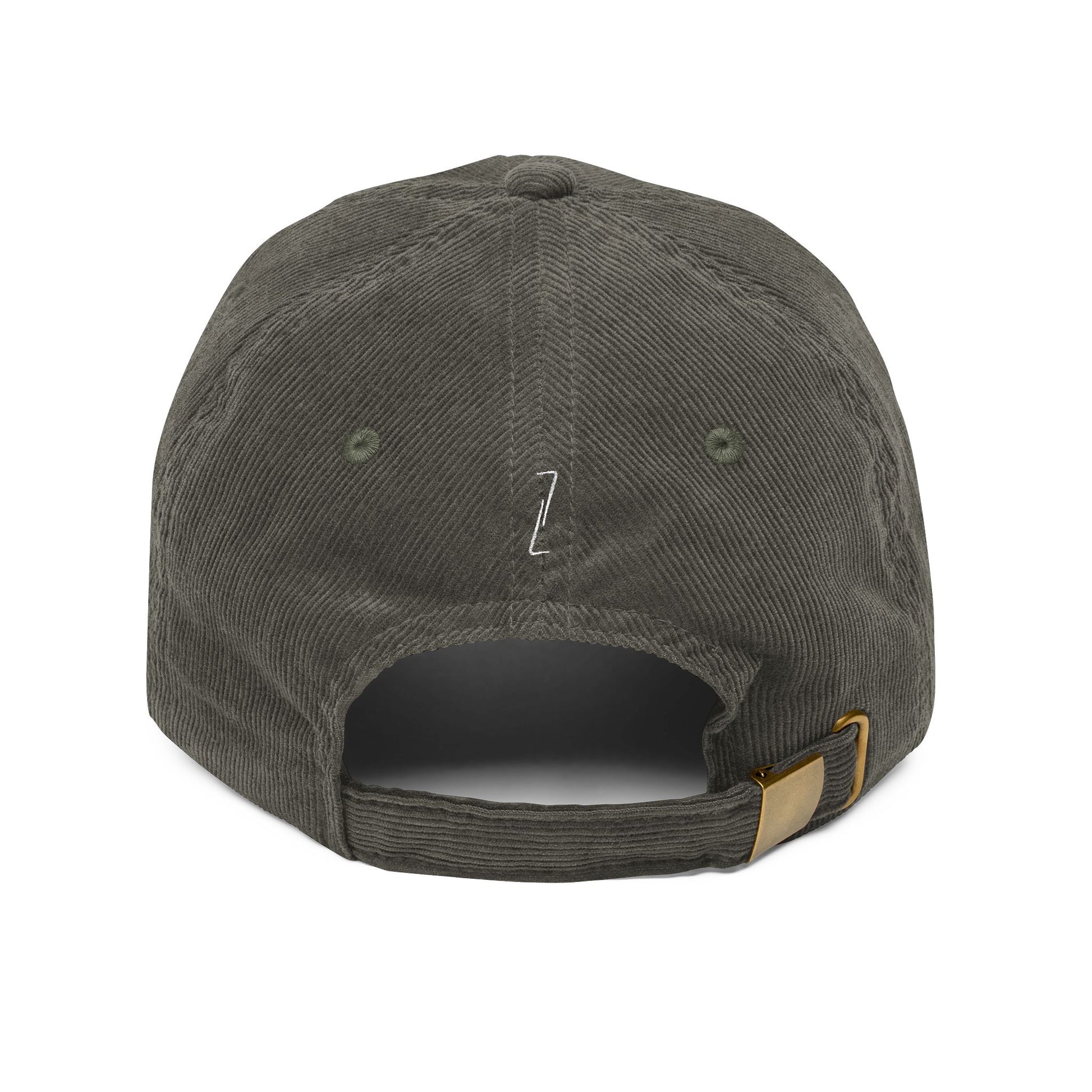 "ALL THAT" Velours Embroidered Cap — Olive - LA MARQUE 77