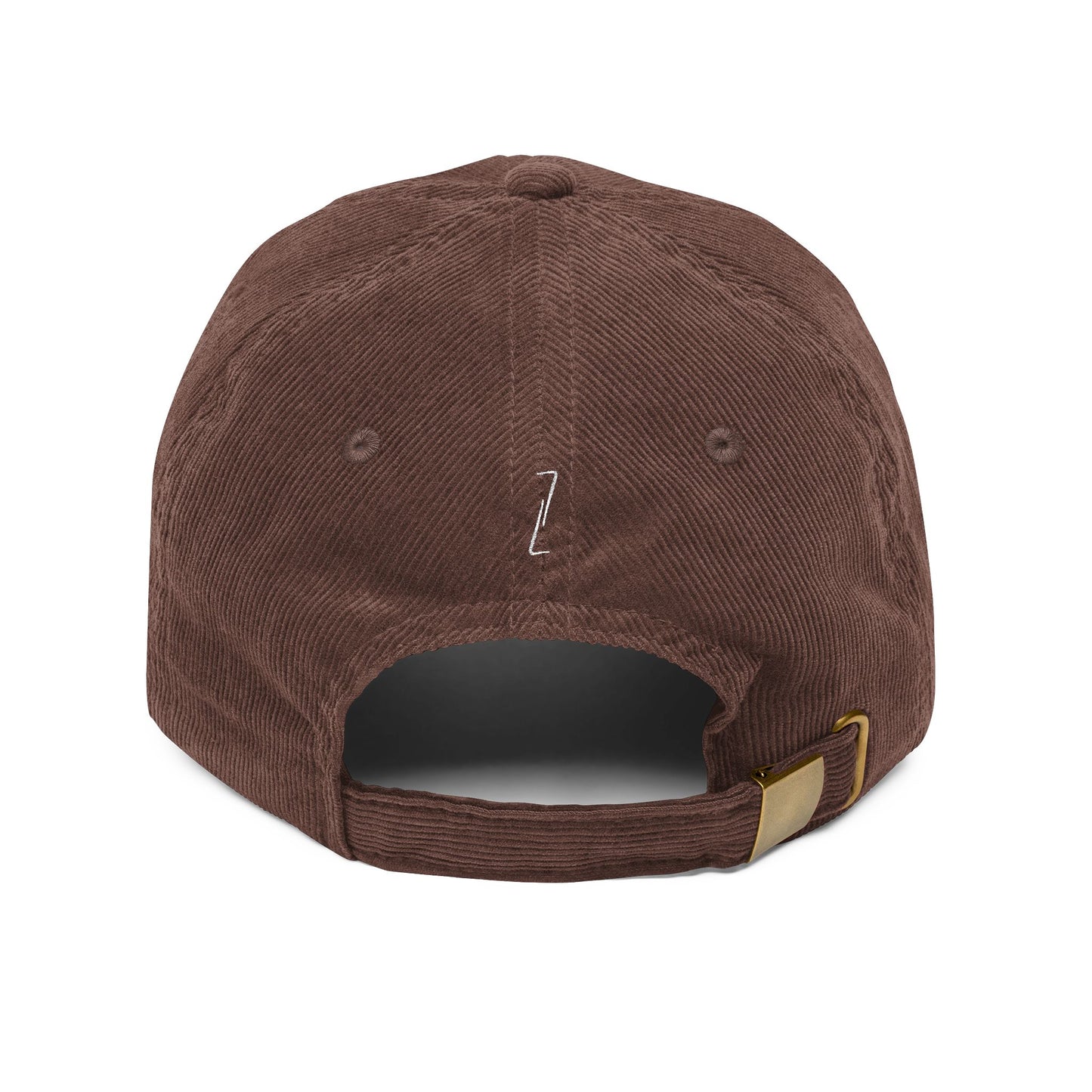 STATUS Velours Embroidered Cap — Brown - LA MARQUE 77