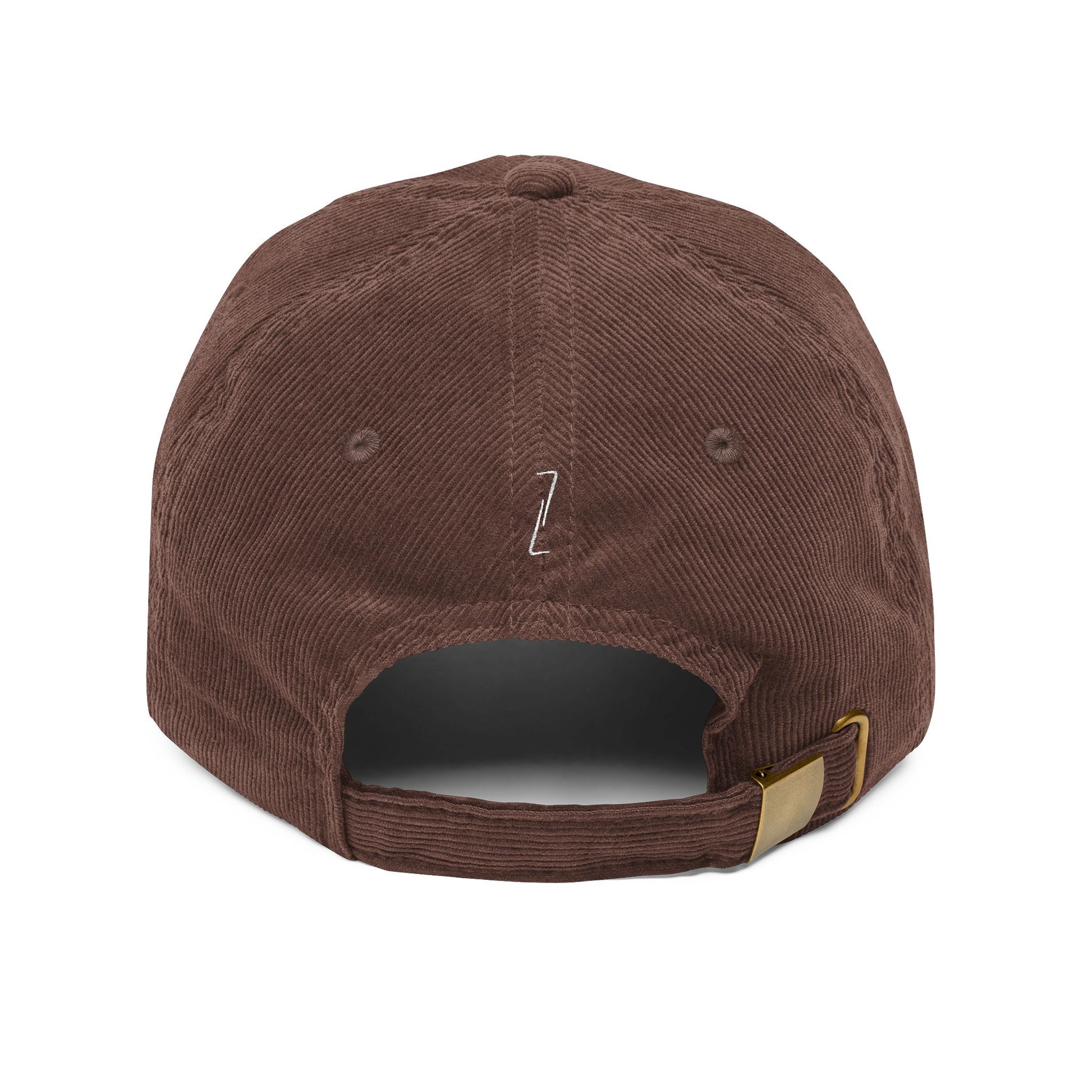 STATUS Velours Embroidered Cap — Brown - LA MARQUE 77
