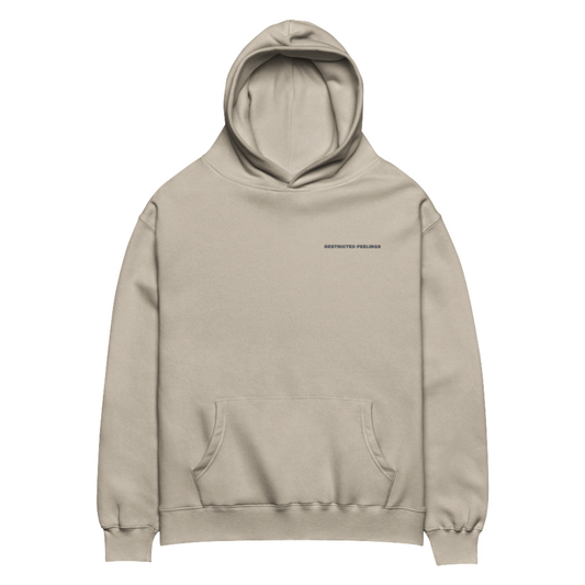 Restricted Feelings Oversized Sand Hoodie - Unisex - LA MARQUE 77