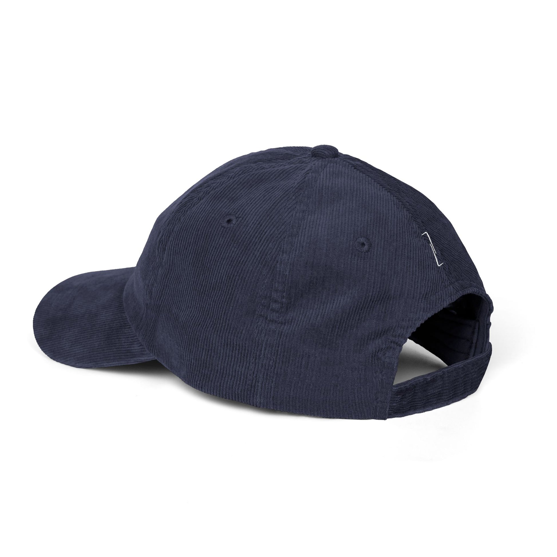"WHOEVER" Velours Embroidered Cap — Blue - LA MARQUE 77