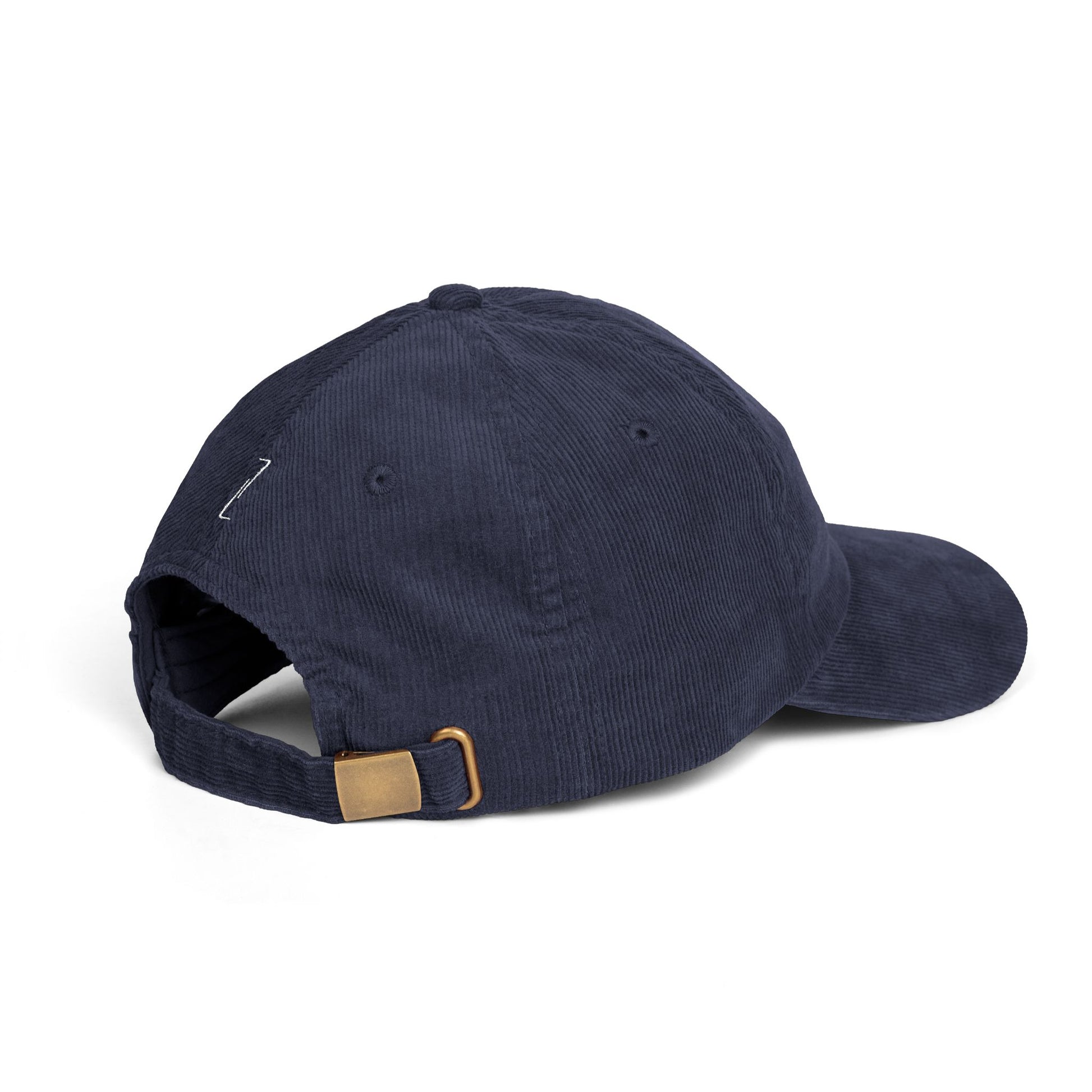 "WHOEVER" Velours Embroidered Cap — Blue - LA MARQUE 77